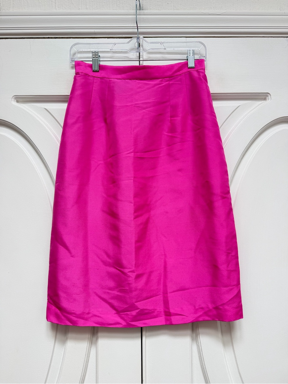 Spenser Jeremy Hot Pink Silk Pencil Skirt